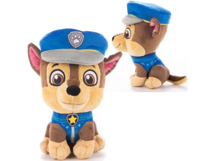 Tlapková patrola plyšák Chase ve vánočním svetříku 18 cm