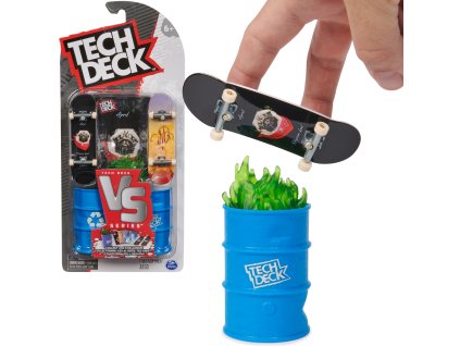 Tech Deck sada 2× fingerboard mini skateboard April + překážka