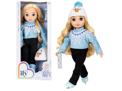 Disney ILY 4ever módní panenka – kamarádka na bruslích s motivem Elsy 48 cm