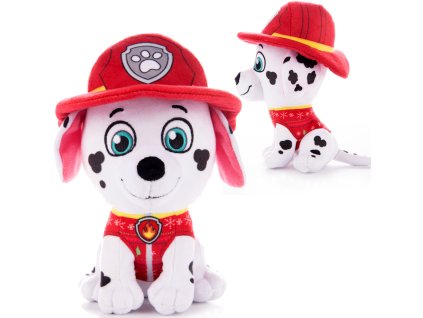 Tlapková patrola plyšák Marshall ve vánočním svetříku 21 cm