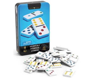 Domino – společenská hra v plechové krabičce