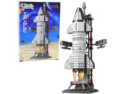 Stavebnice vesmírná raketa s odpalovací věží 107 dílků