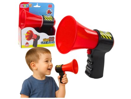 Interaktivní hasičský megafon pro děti – zvukové efekty