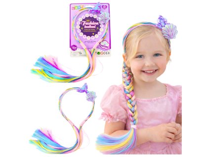 Barevná čelenka s ocasem mořské panny