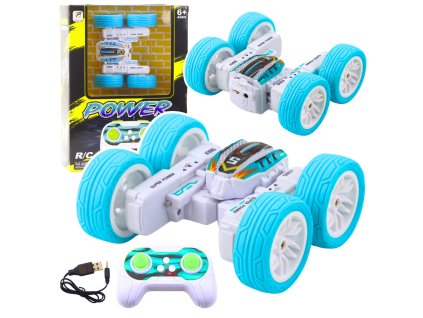 RC akrobatické off-road auto 360° – modré, 1:32