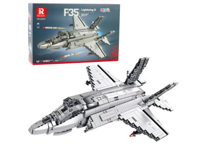 Stavebnice stíhačky F-35 Lightning II, šedá, 1490 dílků