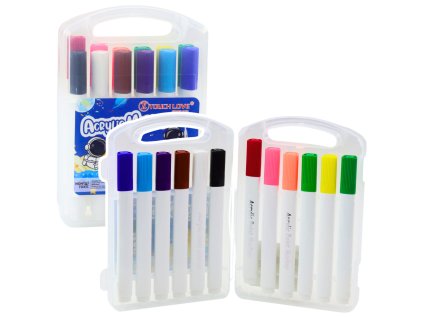 Sada akrylových fixů v organizéru 12 ks