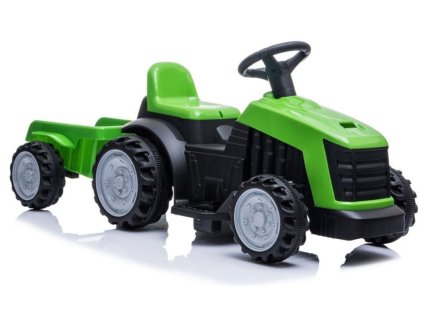 Elektrický Ride On Traktor s přívěsem TR1908T Zelená