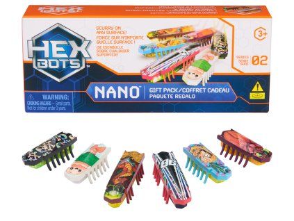Sada miniaturních robotických figurek Hex Bots Nano 6