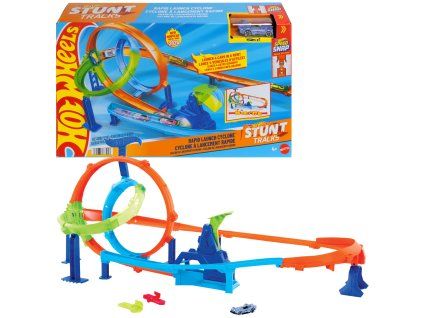 Kaskadérské dráhy Hot Wheels Rally Cyclone + vozidlo