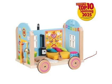 Goki Dřevěný karavan pro panenky