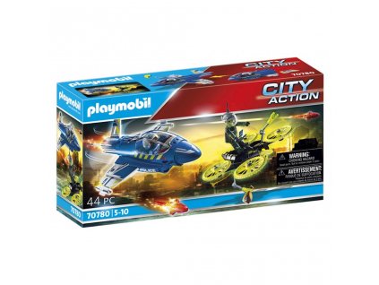 Playmobil 70780 Policejní tryskáč: Pronásledování dronu