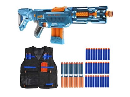 Nerf Elite 2.0 Echo CS-10 4v1 E9533 + vesta + 30 šípů měkká hlava