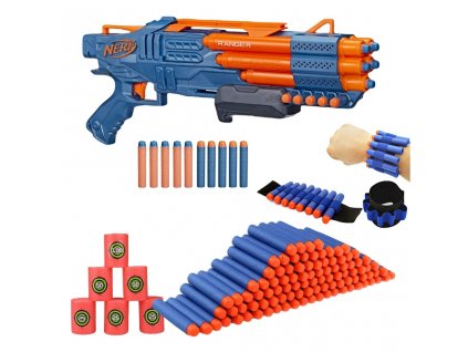 Nerf Elite 2.0 Ranger PD-5 F4186 + terče + 50 šípů + páska na ruku