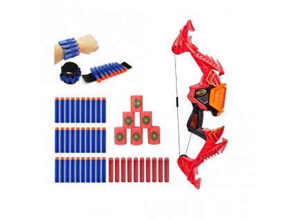 Luk Nerf Elite Dragonpower Skyblaze F0809 + 30 šípů + páska na ruku+ terče
