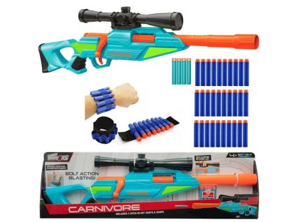 Buzz Bee Air Warriors Carnivore 561005 + 30 šipek Waffle + páska na ruku