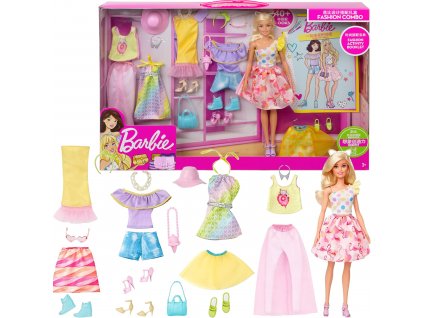 Barbie Fashion Combo set módní panenka + oblečení