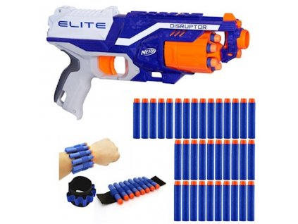 Nerf N-Strike Elite Disruptor B9837 + 30 šipek měkká hlava + páska na ruku
