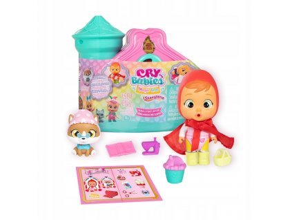 IMC Toys Cry Babies Magic Tears Oblékni mě Domek Storyland růžový 082533R