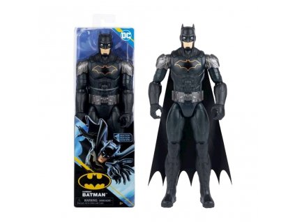 DC Batman figurka v černém brnění se stříbrnými prvky 28 cm 20138361