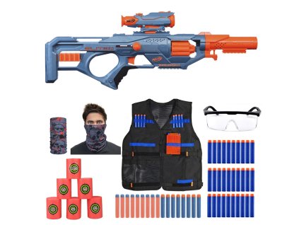 Nerf Elite 2.0 Eaglepoint RD-8 F0423 + terče + vesta + ochranné brýle + šátek + 30 šípů