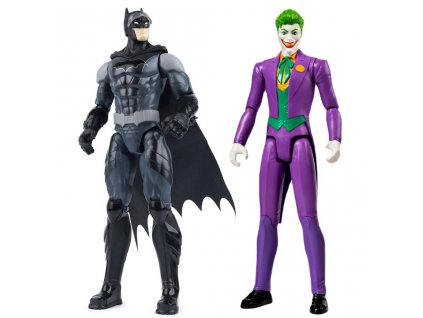 Figurka DC Batman v černo-modrém brnění s brýlemi 28 cm + Joker 28 cm