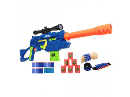 Buzz Bee Ultra-Tek - Master Tek Sniper + 30 šípů + terče + páska na ruku