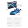 CaDA Stavební kostky Dálkově ovládané závodní auto RC Blue Race Car Dual Mode 325 dílků