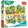 Trefl Puzzle 4v1 Společná zábava Treflíků