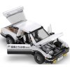 Cada stavebnice bílé závodní auto Initial-D AE86 Trueno C61024W