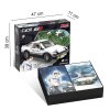 Cada stavebnice bílé závodní auto Initial-D AE86 Trueno C61024W