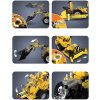 Cada C65004W cihly stavební vozidla set 2v1 nakladač a buldozer 693 prvků