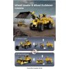 Cada C65004W cihly stavební vozidla set 2v1 nakladač a buldozer 693 prvků