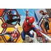 Oboustranné puzzle 24 dílků Super Maxi Spiderman jde do akce 3v1