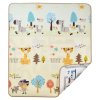 Humbi oboustranná výuková pěnová podložka Ulice Zvířata 180 x 120 x 1 cm pastelová