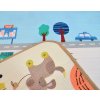 Humbi oboustranná výuková pěnová podložka Streets Animals 180 x 150 x 2 cm pastelová tloušťka
