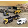 Majorette Volvo stavební jeřáb + 5 vozidel