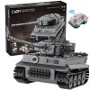Cada C61071W Bricks Tiger Tiger Tank na dálkové ovládání RC 925 dílků
