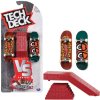 Tech Deck fingerboard Krooked VS Series set 2 skateboardů a schodů