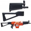 MP5 černá sada pro úpravu Nerf Stryfe- hlaveň a pažba