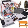Tech Deck Large Fingerboard Set, barevný Skateboard The Berrics Transforming Skate Park Rampa + příslušenství