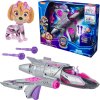 PAW Patrol The Movie 2 Skye Figure Pink Grey Jet Interactive Vehicle Deluxe Light Sound