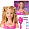 Barbie kadeřnická hlava + sada doplňků 20 dílů
