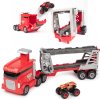 Sada Monster Jam s transportérem a vozidlem Launch n` Go Hauler Max-D