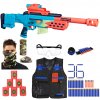 Nerf Fortnite Storm Scout Sniper F8346 + vesta + šátek Moro + terče + brýle + čelenka + 30 vaflových šípů