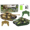 Dálkově ovládané bojové tanky Set War Tank RC Battle Infrared
