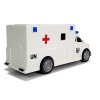 Auto Ambulance s třecím pohonem bílá 1:20 se zvukem