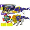 Dinoboti 2 v 1 Dinosauří brokovnice Purple Triceratops Shield
