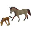 Sada 2 figurek Kůň s hříbětem a kotcem Kozorohové koně