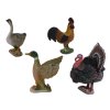 Sada postaviček velkých hospodářských zvířat Farmář s kolečkem a dvorkem 11 ks